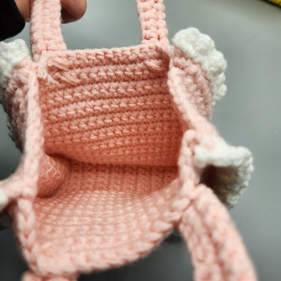 Hand Crocheted Mini Purse & Shoulder Bag Lot - Picture 4 of 14